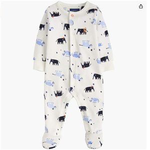Joules Kids Baby Velour Footie (9-12 months)